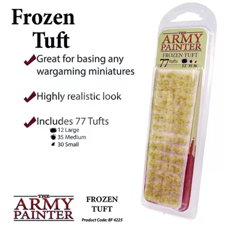 The Army Painter Realisztikus FROZEN TUFT- fagyott hatású fűcsomók diorámához 77 darab BF4225