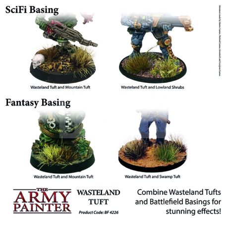 The Army Painter Realisztikus WASTELAND TUFT- fűcsomók diorámához 77 darab BF4226