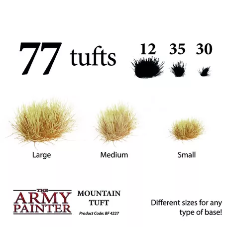 The Army Painter Realisztikus Mountain TUFT- fűcsomók diorámához 77 darab BF4227