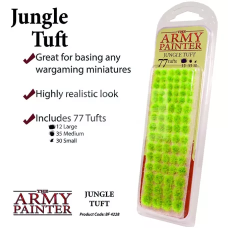 The Army Painter Realisztikus JUNGLE TUFT- fűcsomók diorámához 77 darab BF4228