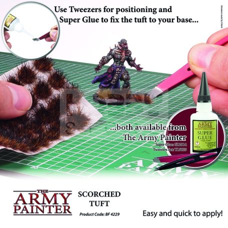 The Army Painter Realisztikus SCORCHED TUFT- megperzselt hatású fűcsomók diorámához 77 darab BF4229