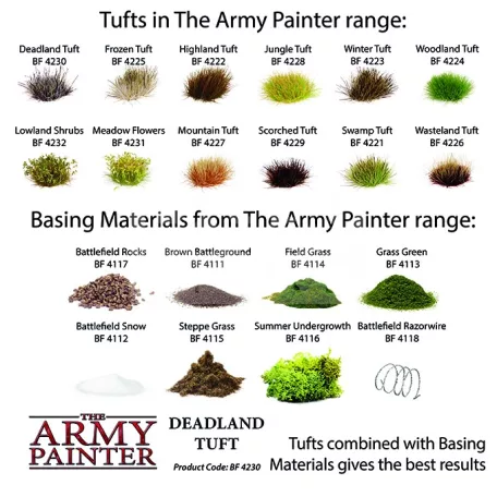 The Army Painter Realisztikus DEADLAND TUFT- fűcsomók diorámához 77 darab BF4230