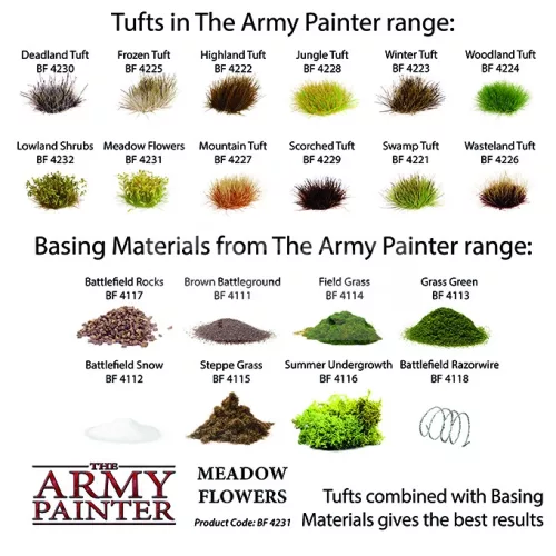 The Army Painter Battlefields - Meadow Flower Tuft 77 db