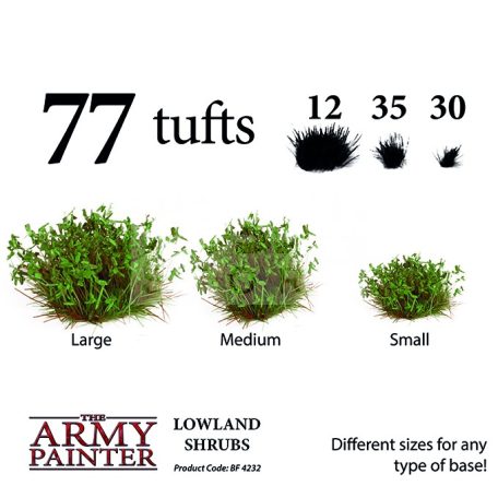The Army Painter Realisztikus LOWLAND SHRUBS- bokrok diorámához 77 darab BF4232