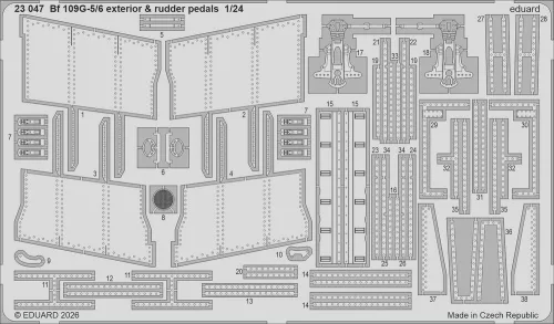 Eduard Accessories Bf 109G-5 for Airfix - komplett feljavító csomag (BIG ED)