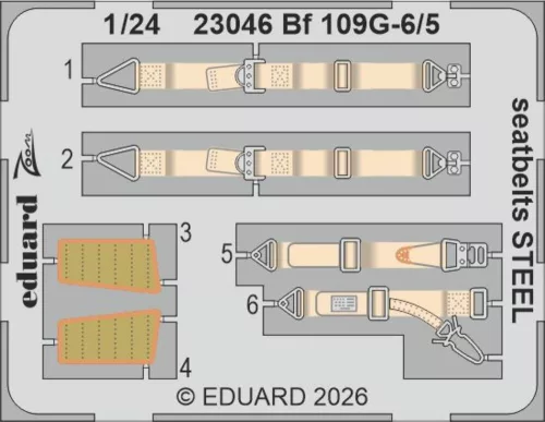 Eduard Accessories Bf 109G-6 for Airfix - komplett feljavító csomag (BIG ED)