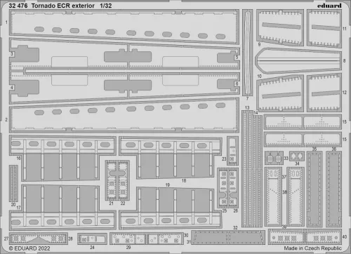 Eduard Accessories Tornado ECR for ITALERI - komplett feljavító csomag (BIG ED)