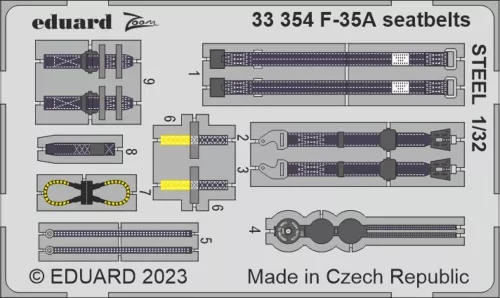 Eduard Accessories F-35A 1/32 TRUMPETER - komplett feljavító csomag (BIG ED)