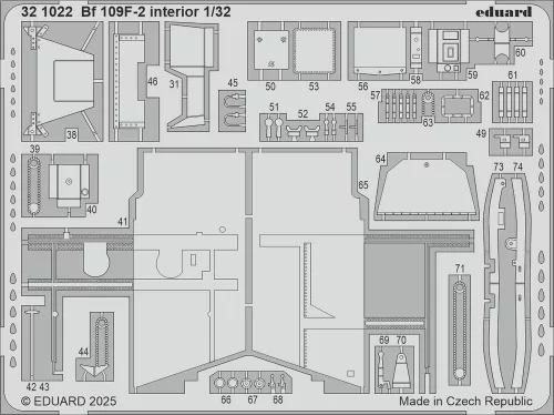 Eduard Accessories Bf 109F-2  HOBBY 2000 / HASEGAWA - komplett feljavító csomag (BIG ED)