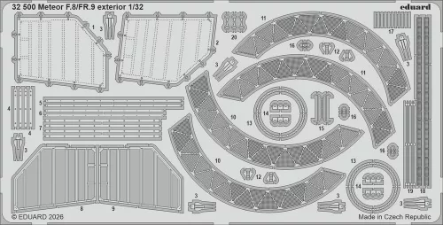 Eduard Accessories Meteor F.8 1/32 for Revell - komplett feljavító csomag (BIG ED)