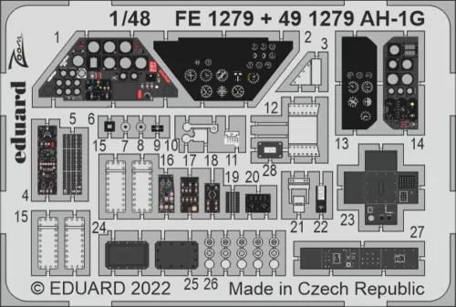 Eduard Accessories AH-1G - komplett feljavító csomag (BIG ED)