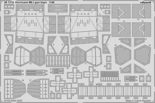Eduard Accessories Hurricane Mk.I 1/48 HOBBY BOSS - komplett feljavító csomag (BIG ED)
