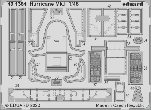 Eduard Accessories Hurricane Mk.I 1/48 HOBBY BOSS - komplett feljavító csomag (BIG ED)