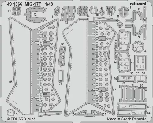 Eduard Accessories MiG-17F 1/48 AMMO - komplett feljavító csomag (BIG ED)