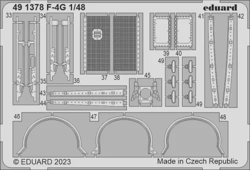Eduard Accessories F-4G 1/48 - komplett feljavító csomag (BIG ED)