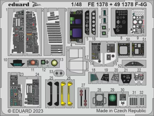 Eduard Accessories F-4G 1/48 - komplett feljavító csomag (BIG ED)