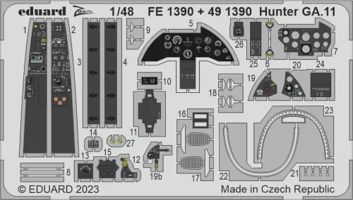 Eduard Accessories Hunter FGA.9 1/48 - komplett feljavító csomag (BIG ED)
