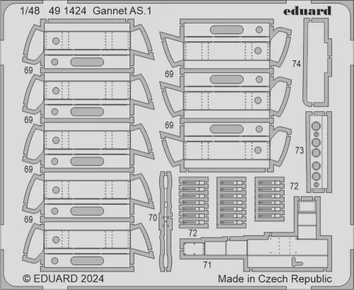 Eduard Accessories Gannet AS.1  AIRFIX - komplett feljavító csomag (BIG ED)
