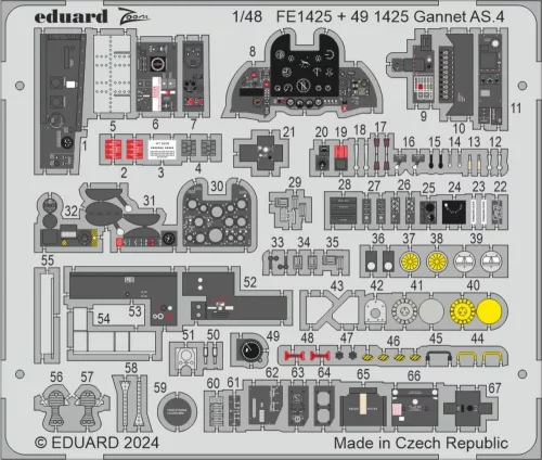 Eduard Accessories Gannet AS.4  AIRFIX - komplett feljavító csomag (BIG ED)