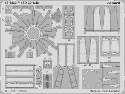 Eduard Accessories P-47D-30 - komplett feljavító csomag (BIG ED)