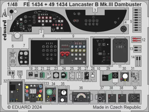 Eduard Accessories Lancaster B Mk.III Dambuster PART I - komplett feljavító csomag (BIG ED)