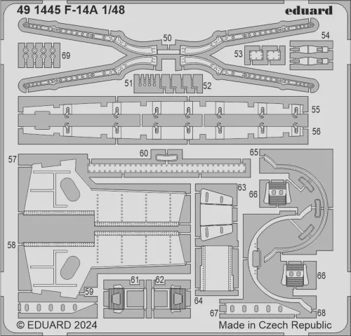 Eduard Accessories F-14A 1/48 - komplett feljavító csomag (BIG ED)
