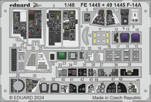 Eduard Accessories F-14A 1/48 - komplett feljavító csomag (BIG ED)
