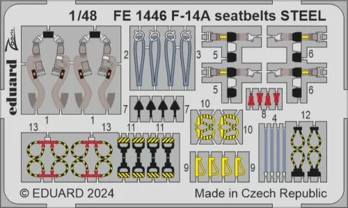 Eduard Accessories F-14A 1/48 - komplett feljavító csomag (BIG ED)