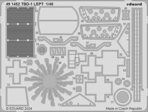 Eduard Accessories TBD-1 - komplett feljavító csomag (BIG ED)