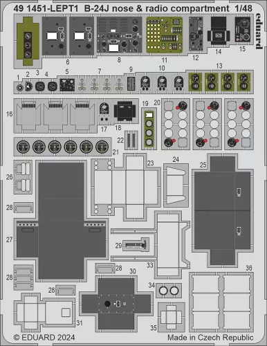 Eduard Accessories B-24J PART I  HOBBY BOSS - komplett feljavító csomag (BIG ED)
