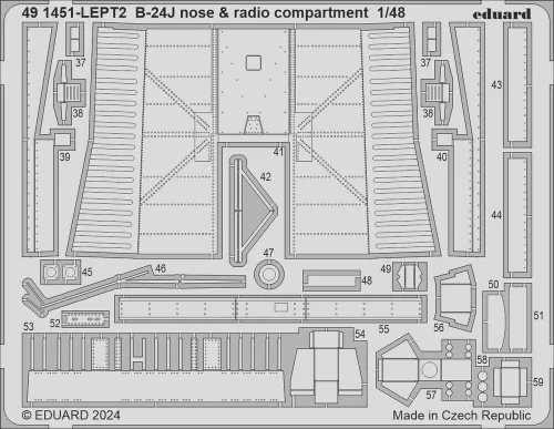 Eduard Accessories B-24J PART I  HOBBY BOSS - komplett feljavító csomag (BIG ED)