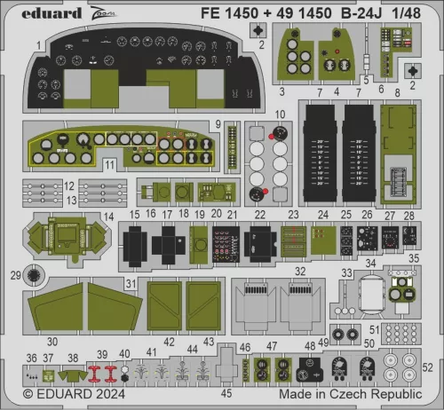 Eduard Accessories B-24J PART I  HOBBY BOSS - komplett feljavító csomag (BIG ED)