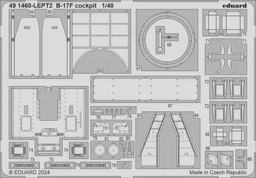 Eduard Accessories B-17F regular nose PART I - normál orr – I. rész – komplett feljavító csomag (BIG ED)