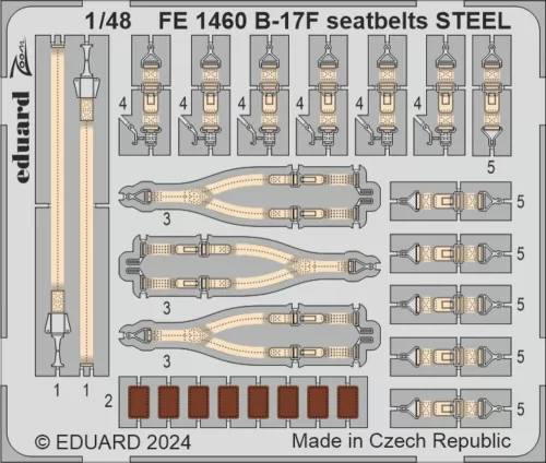 Eduard Accessories B-17F regular nose PART I - normál orr – I. rész – komplett feljavító csomag (BIG ED)