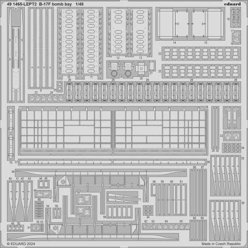 Eduard Accessories B-17F PART II - komplett feljavító csomag (BIG ED)