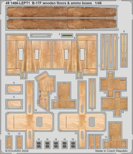 Eduard Accessories B-17F PART II - komplett feljavító csomag (BIG ED)