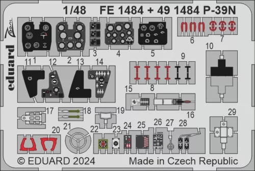 Eduard Accessories P-39N  ARMA HOBBY - komplett feljavító csomag (BIG ED)