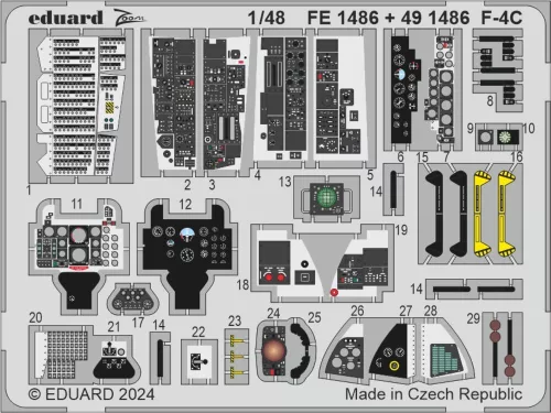 Eduard Accessories F-4C   HOBBY 2000 / ACADEMY - komplett feljavító csomag (BIG ED)
