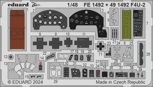 Eduard Accessories F4U-2  HOBBY BOSS - komplett feljavító csomag (BIG ED)