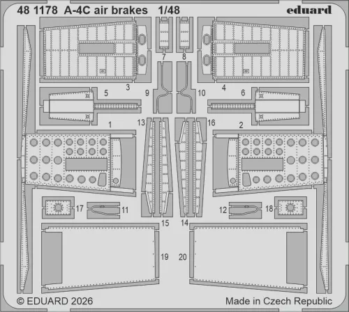 Eduard Accessories A-4C for Hobby Boss - komplett feljavító csomag (BIG ED)