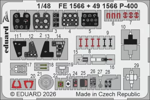 Eduard Accessories P-400 for Arma Hobby - komplett feljavító csomag (BIG ED)