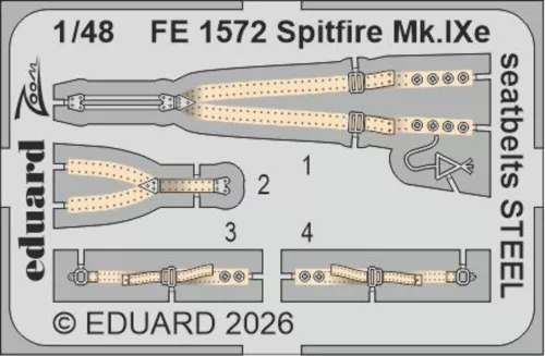 Eduard Accessories Spitfire Mk.Ixe for Airfix - komplett feljavító csomag (BIG ED)