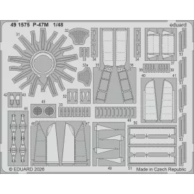   Eduard Accessories P-47M 1/48 for Miniart - komplett feljavító csomag (BIG ED)