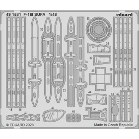   Eduard Accessories F-16I SUFA for Great Wall Hobby - komplett feljavító csomag (BIG ED)