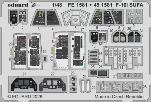 Eduard Accessories F-16I SUFA for Great Wall Hobby - komplett feljavító csomag (BIG ED)