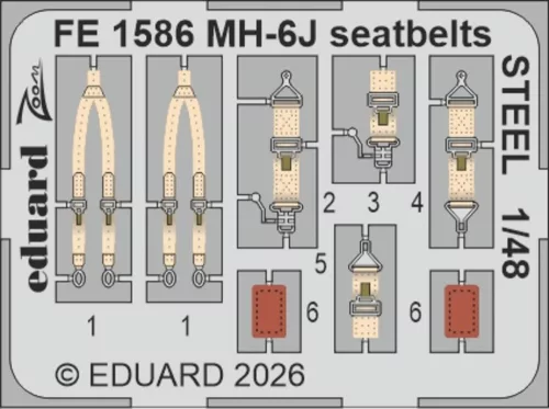 Eduard Accessories MH-6J for ICM - komplett feljavító csomag (BIG ED)