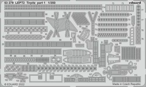 Eduard Accessories Tirpitz 1/350 - komplett feljavító csomag (BIG ED)