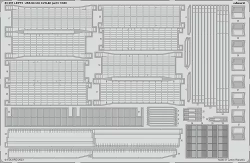 Eduard Accessories USS Nimitz CVN-68 PART I 1/350 - komplett feljavító csomag (BIG ED)