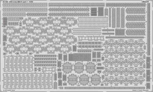 Eduard Accessories USS Iowa BB-61  HBB - komplett feljavító csomag (BIG ED)
