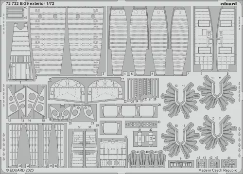 Eduard Accessories B-29  1/72 - komplett feljavító csomag (BIG ED)